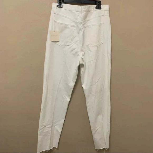 Favorite Daughter High Waist Boyfriend Jeans White Distressed Size 31 NWT New - Picture 14 of 14